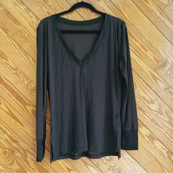 Lululemon Get Low Long Sleeve Top Black - Picture 5 of 12
